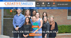 Desktop Screenshot of creativesmilescolumbus.com